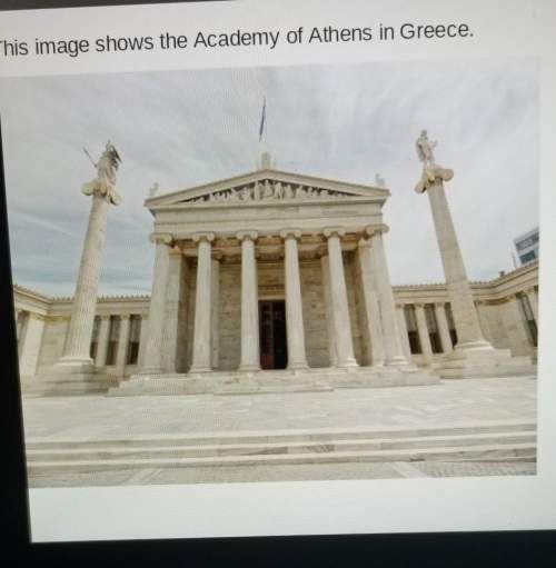 This image shows the academy of athens in greece the architecture is an example of what principle of