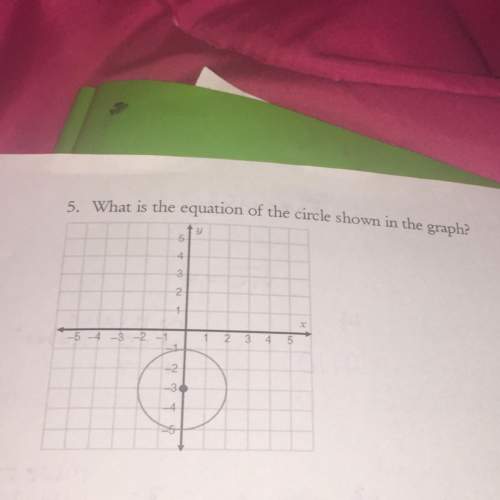Idon’t know how to find the equation of a circle. tell me how you got the answer , yo