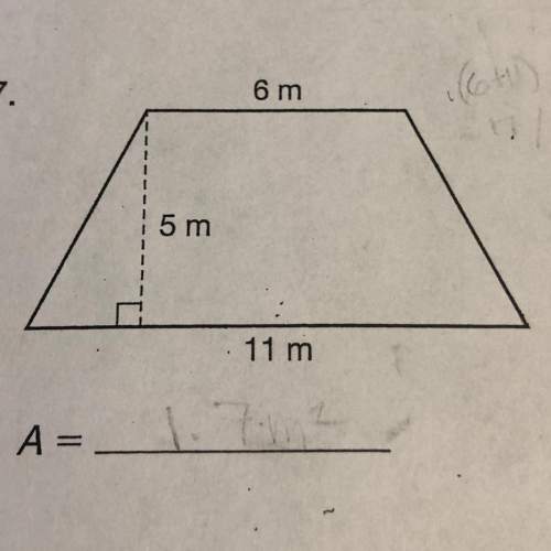 What is the area of this trapezoid? ( show steps)
