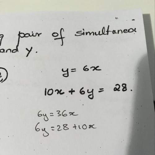 Solve pair of simultaneous equations to find x and y
