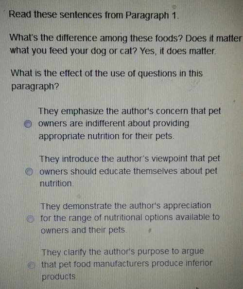 10 points. can someone plz me? ! [here's the paragraph]the pet food i
