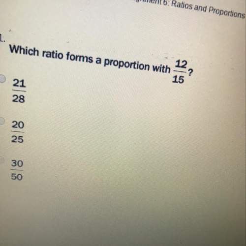 Which ratio forms a proportion with 12/15?