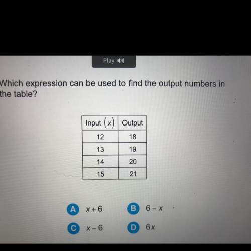 Which expression can be used to find the output numbers in the