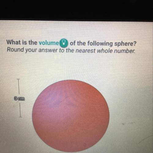 What is the volume of the following sphere?