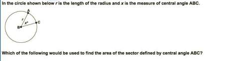 A. the area of the sector is 360 - x/ 360 times the area of the whole circle. b. the are
