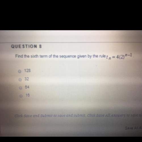 Be the sixth term of the sequence given by the rule? (picture)