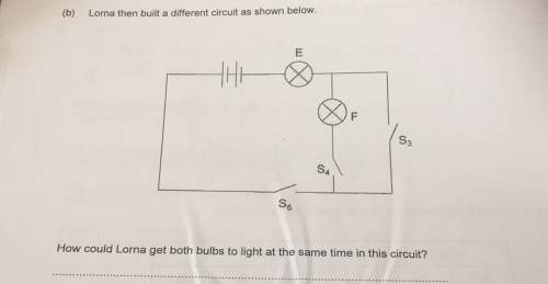 (b) lorna then built a different circuit as shown below. how could lorna get both bulbs to light at