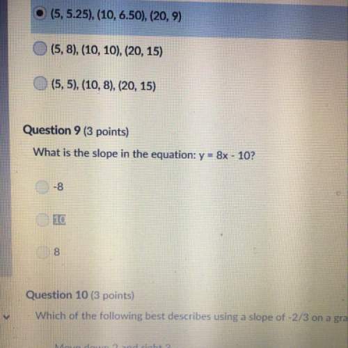 Can someone explain how you step by step find the slope to questions like this along with the answer