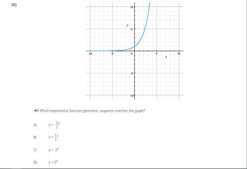 Correct answer only !  which exponential function/geometric sequence matches the graph?
