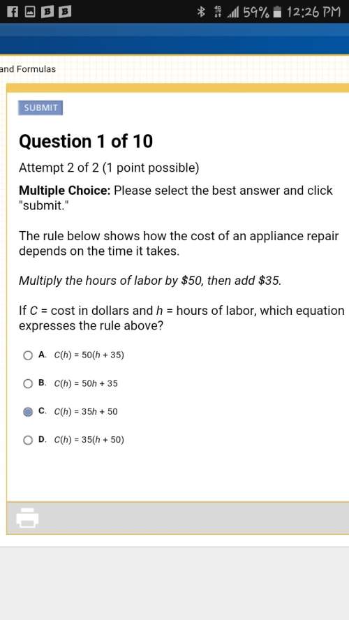 The rule below shows how the cost of an appliance repair depends on the time it takes.mu