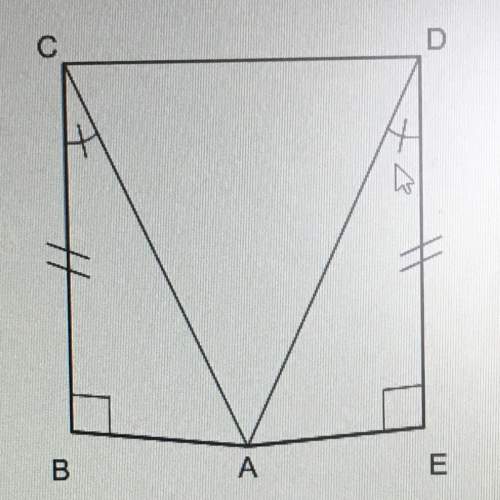 From the diagram, what can you conclude about cad?  a.) it’s an isosceles triangle