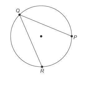 Which equation correctly describes the relationship between the measure of the inscribed angle and t