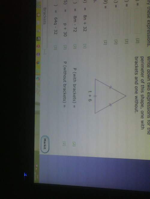 Answer the triangle question at the side you