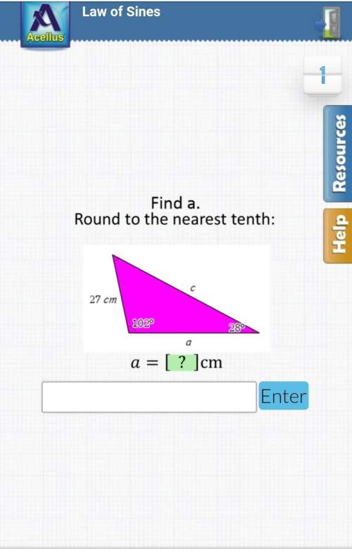Laws of sines! find a. round to the nearest tenth!