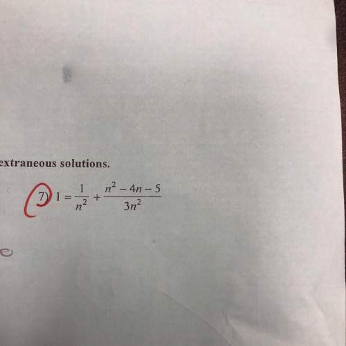 Solve equation, check for extraneous solutions