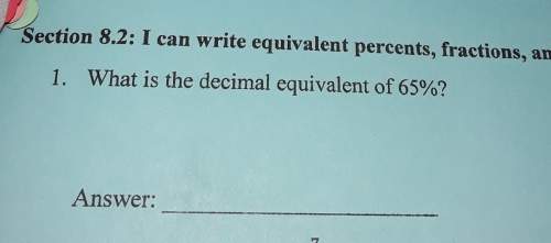 What is the decimal equivalent of 65%