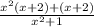 \frac{x^{2} (x+2)+(x+2) }{x^{2} +1}