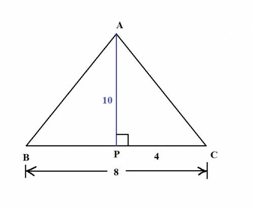 What number represents the slant height of the pyramid?  a. 10.77 m b. 10 m c. 8 m d. 90 m