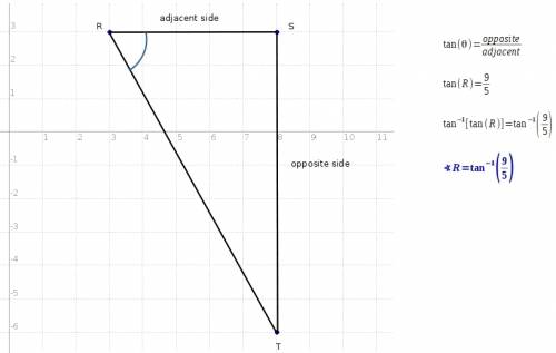 What is the measurement of angle r?