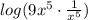 log(9x^5 \cdot \frac{1}{x^5})