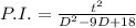 P.I. = \frac{t^2}{D^2 - 9D +18}