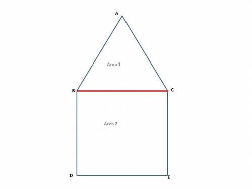Explain how to calculate the surface area of a composite figure in your own words.