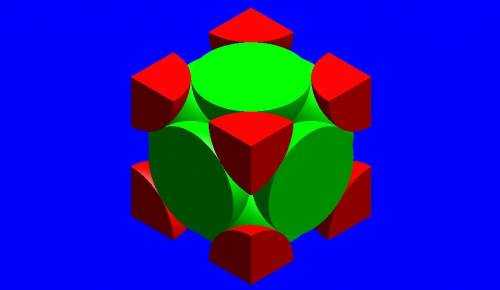 In a face centered cubic structure, every atom has 12 neighbors. which arrangement of balls serves a