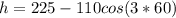 h=225-110cos(3*60)