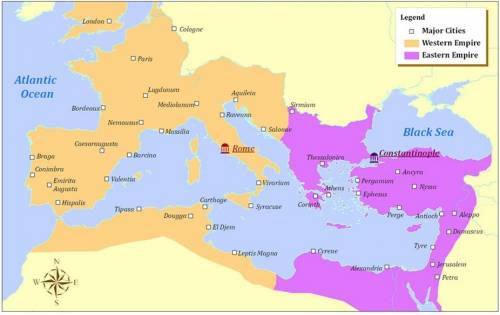 Why did the eastern half of the roman empire last longer than the western half of the roman empire?