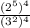 \frac{(2^5)^4}{(3^2)^4}