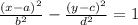 \frac{(x-a)^2}{b^2}- \frac{(y-c)^2}{d^2}=1