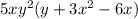 5xy^2(y+ 3x^2- 6x)