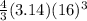 \frac{4}{3} (3.14)(16)^3