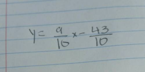 Can someone   me out with this question?  y+7=9/10(x+3)