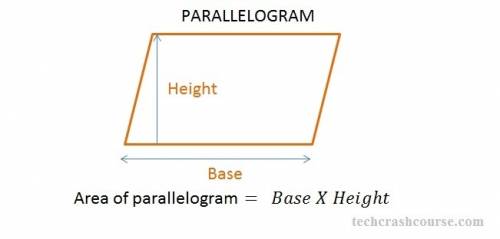 Aparallelogram with an area of 211.41 m2 has a base that measures 24.3 find its height