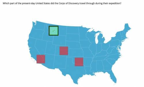 Which part of the present-day united states did the corps of discovery travel through during their e