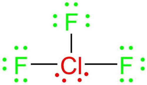 Based on lewis structure analysis, what is the formal charge of the central atom in clf3