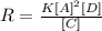R=\frac{K[A]^2[D]}{[C]}