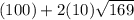 (100)+2(10)\sqrt{169