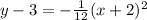 y-3=-\frac{1}{12}(x+2)^2
