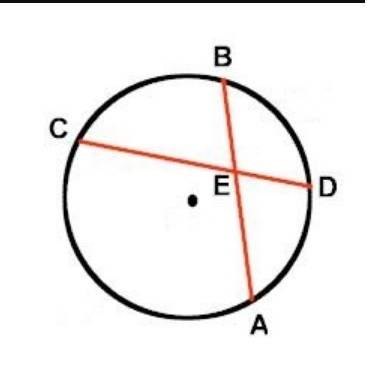 ∠aed is formed inside a circle by two intersecting chords. if minor arc bd = 70 and minor arc ca = 1