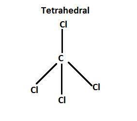 The shape of carbon tetrachloride molecule is called