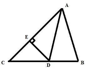 In △abc, m∠cab = 60° and point d ∈ bc so that ad = 10 in, and the distance from d to ab is 5in. prov