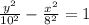 \frac{y^2}{10^2}-\frac{x^2}{8^2}=1