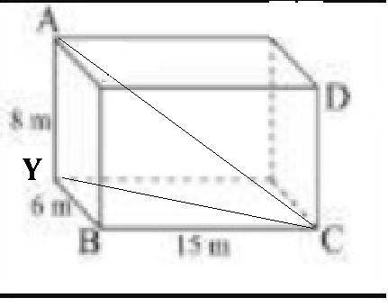 Find the shortest distance from a to c in the diagram below.