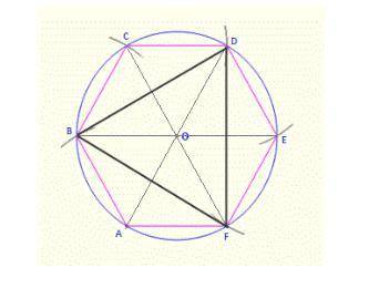 To construct an equilateral triangle inscribed in a circle, jason first inscribed a regular polygon