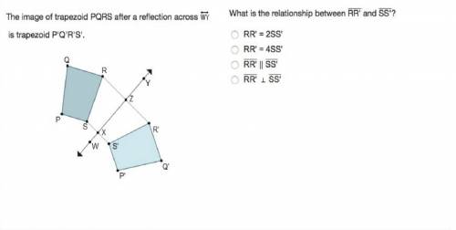 What is the relationship between rr' and ss'?   a.) rr' = 2 ss'  b.) rr' = 4 ss'  c.) rr' || ss'  d.