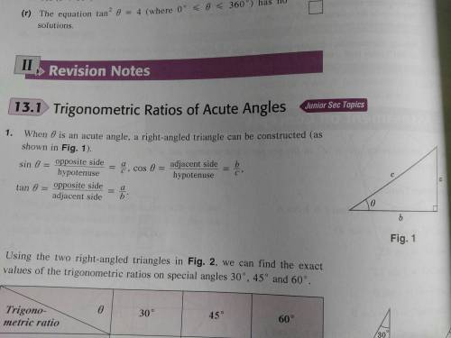 How can you tell if a right triangle is a sine or cosine?