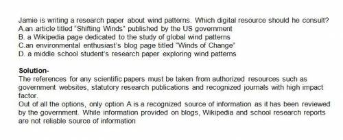 Jamie is writing a research paper about wind patterns. which digital resource should he consult?