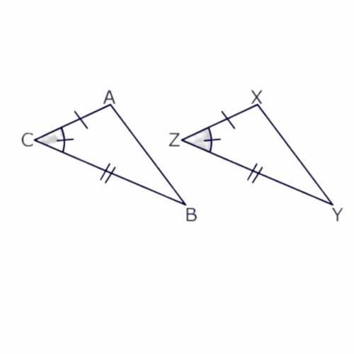 Angie states the following:  given two triangles, if two pairs of corresponding sides and one pair